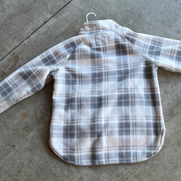 TACH Gray and White Fleece Pullover - Picture 3 of 4